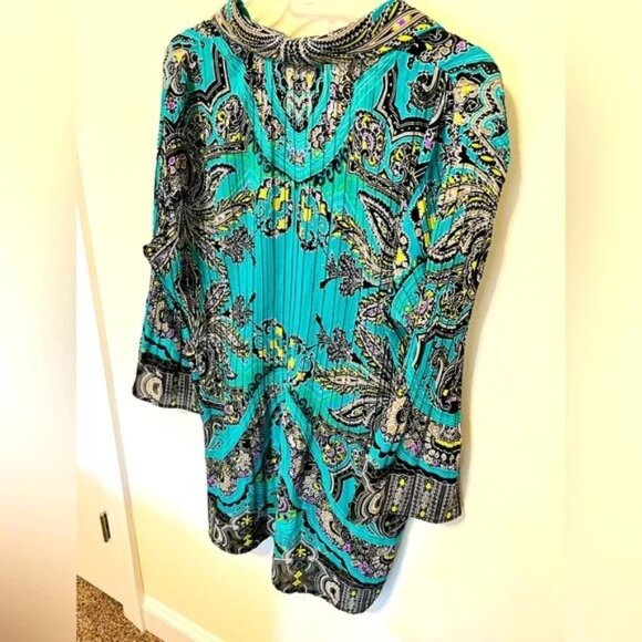 Alfani Women’s Long Blouse with Bell Sleeves / Size 14 / 100% Polyester - Picture 2 of 2
